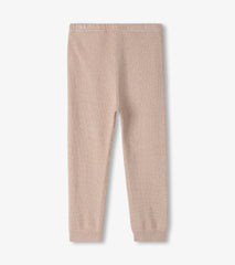 Hatley Baby Girls Gold Glitter Cable Knit Leggings