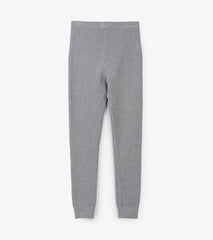 Hatley Girls Silver Shimmer Cable Knit Leggings