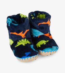 Hatley Boys Dino Herd Fleece Slippers