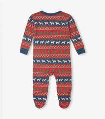 Hatley Baby Bulldog Fair Isle Bamboo Footed Sleeper