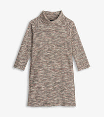 Hatley Draped Collar Dress - Heather Grey