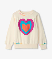 Hatley Girls Layered Hearts Sweater