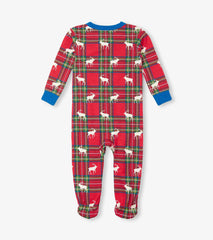 Hatley Baby Elk Plaid Cotton Footed Sleeper