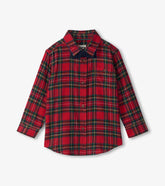 Hatley Boys Red Plaid Button Down Shirt
