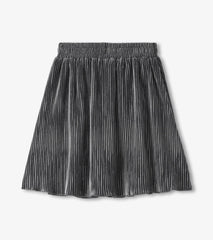 Hatley Girls Silver Shine Pleated Velour Skirt