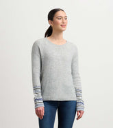Hatley Jacquard Cuff Sweater - Grey Melange