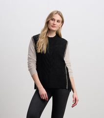Hatley Side-Tie Sweater Vest - Black