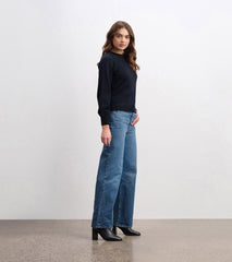 Hatley Braided Sweater - Black