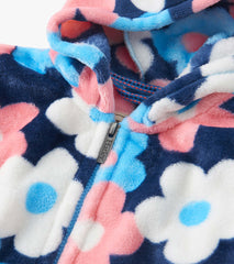 Hatley Girls Big Flowers Fleece Zip-Up Hoodie