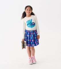 Hatley Girls Bursted Hearts Sequin Skirt