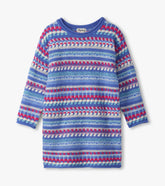 Hatley Girls Blueberry Stripe Sweater Dress