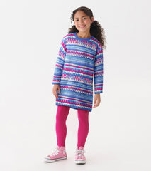 Hatley Girls Blueberry Stripe Sweater Dress
