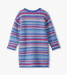 Hatley Girls Blueberry Stripe Sweater Dress