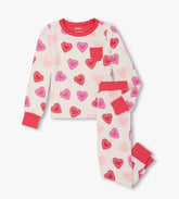 Hatley Girls Cut Out Hearts Pajama Set