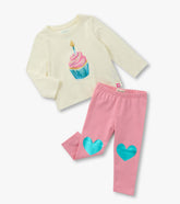 Hatley Baby & Toddler Girls Cupcake T-Shirt and Legging Set