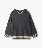Hatley Boys Charcoal Melange Pullover Hoodie