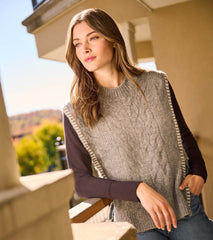 Hatley Side-Tie Sweater Vest - Charcoal Melange