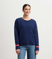 Hatley Waffle Knit Sweater - Navy