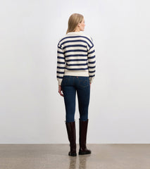 Hatley Johnny Collar Sweater - Nautical Stripes