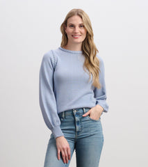 Hatley Braided Sweater - Bright Denim Blue