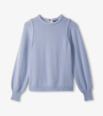 Hatley Braided Sweater - Bright Denim Blue