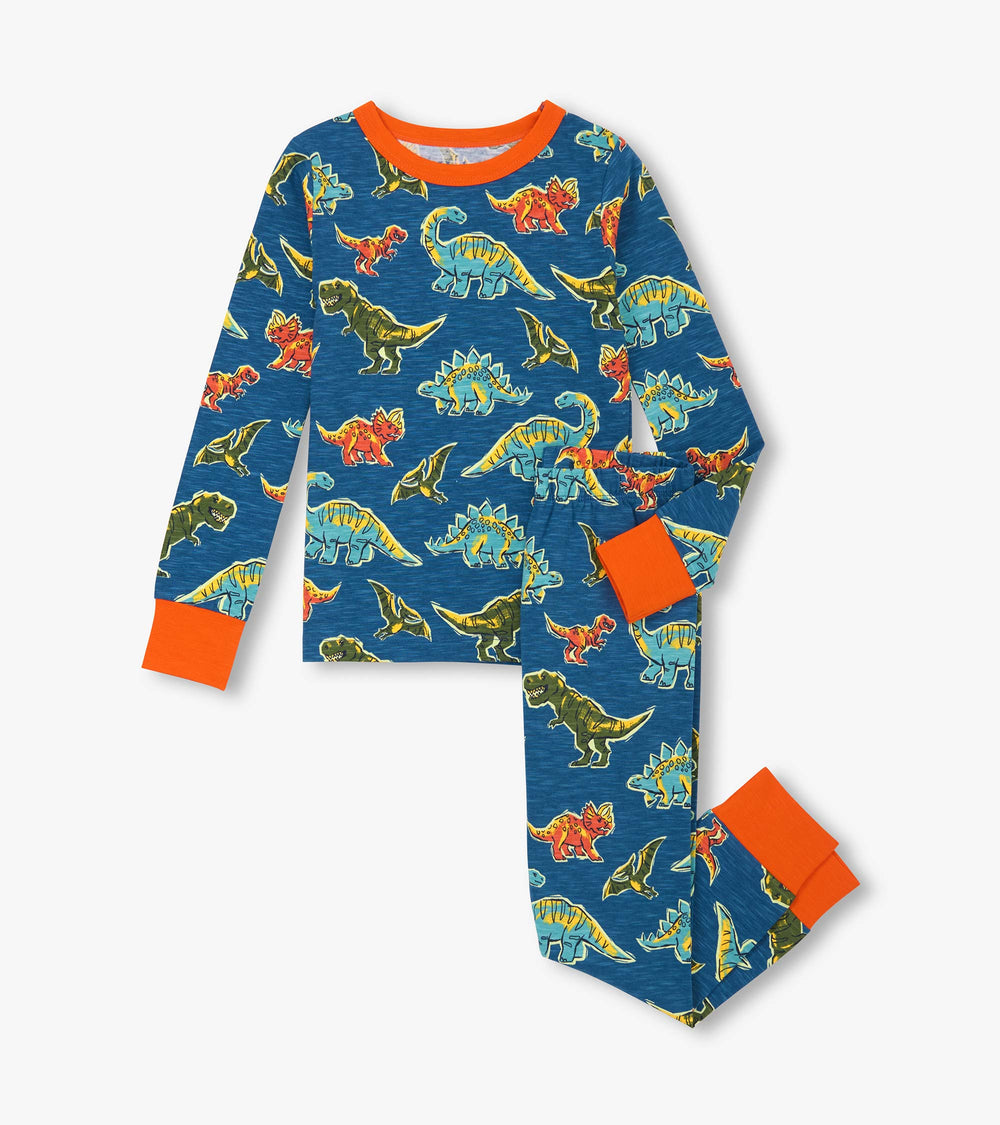 Hatley Boys Dino Roar Cotton Pajama Set