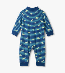 Hatley Baby Boys Glow in the Dark Mini Dino Polo Romper