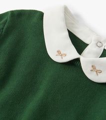Hatley Girls Edin Green Little Pea Sweater