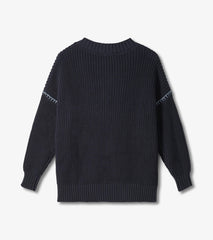 Hatley V-Neck Slouchy Sweater - Faded Grey