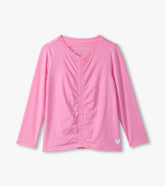 Hatley Girls Fuchsia Pink Gathered Front Top