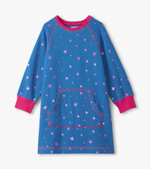 Hatley Girls Foil Stars Sweater Dress