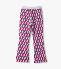 Hatley Girls Graphic Hearts Fun Waist Flare Pants