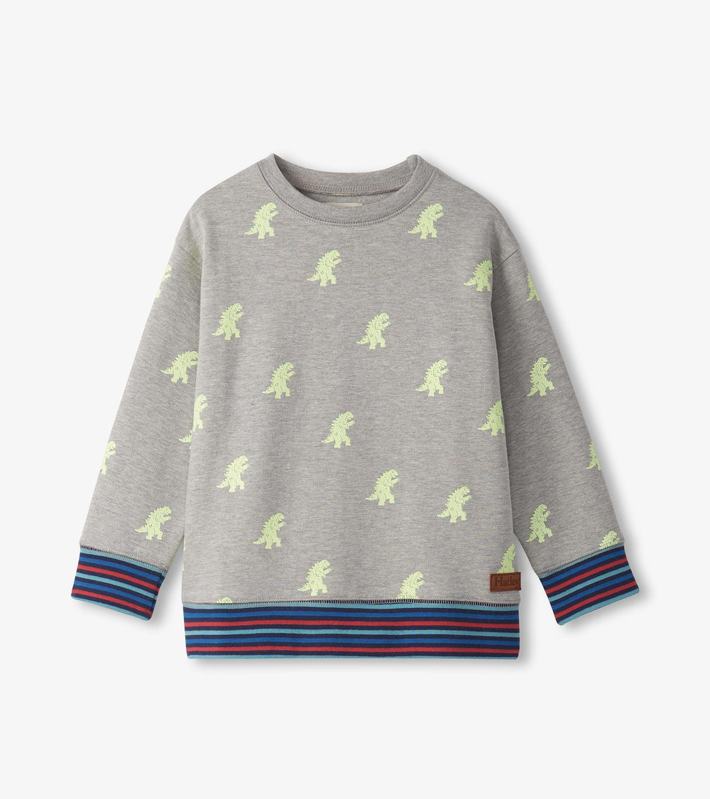 Hatley Boys Monster Glow in the Dark Pullover Sweatshirt