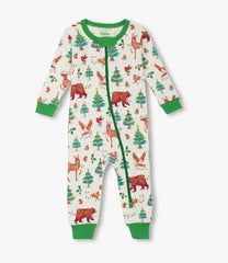Hatley Baby Boys Holiday Animals Cotton Sleeper