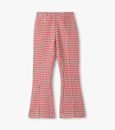 Hatley Girls Chex Red Houndstooth Bell Bottoms