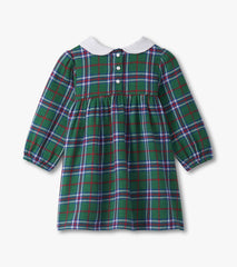 Hatley Baby & Toddler Girls Holiday Plaid Puff Sleeve Pinafore