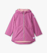 Hatley Girls Heart Swans Color Changing Zip-Up Rain Jacket
