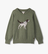 Hatley Boys Hunting Dogs V-Neck Sweater