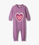 Hatley Baby Girls Hearts Sweater Romper