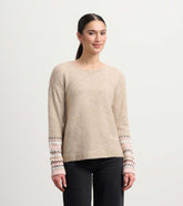 Hatley Jacquard Cuff Sweater - Oatmeal Melange