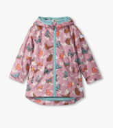 Hatley Girls Pop-Out Butterflies Zip-Up Lightweight Rain Jacket