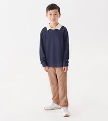Hatley Boys Patriot Blue Fooler Polo Pullover