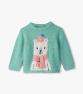 Hatley Baby & Toddler Girls Polar Bear Furry Sweater