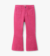 Hatley Girls Raspberry Rose Patch Pocket Flared Pants