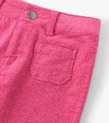 Hatley Girls Raspberry Rose Patch Pocket Flared Pants