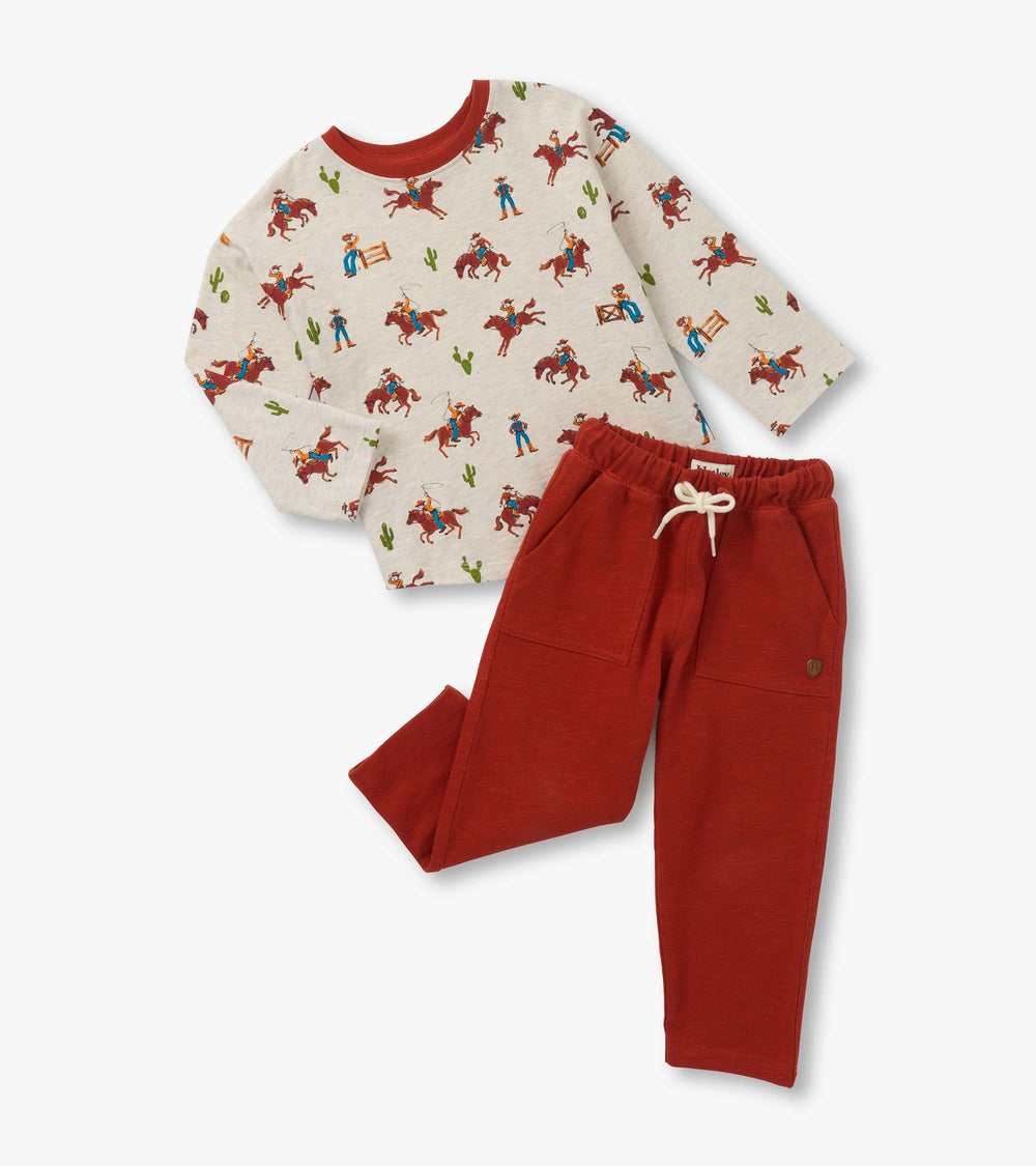 Hatley Baby & Toddler Boys On the Ranch Graphic Lounge Set