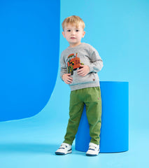 Hatley Baby & Toddler Boys Tractor V-Neck Sweater