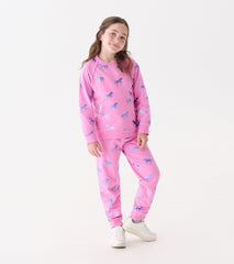 Hatley Girls Shimmer Horses Cuffed Track Pants