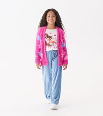 Hatley Girls Sparkling Star Fuzzy Cardigan