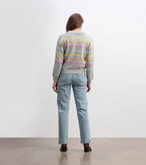 Hatley Johnny Collar Sweater - Sorbet Stripes